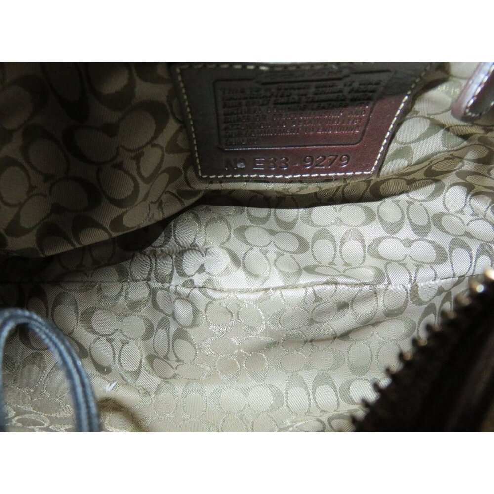 Coach SOHO Ergo Demi Suede & Leather Trim Shoulder bag in camel & brown - Picture 7 of 11